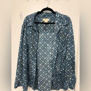 Michael Kors Printed Button Down